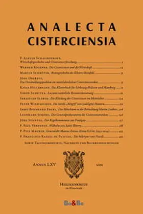 Schachenmayr |  Analecta Cisterciensia 65 (2015) | Buch |  Sack Fachmedien