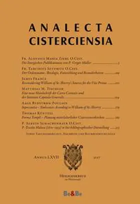 Schachenmayr |  Analecta Cisterciensia 67 (2017) | Buch |  Sack Fachmedien