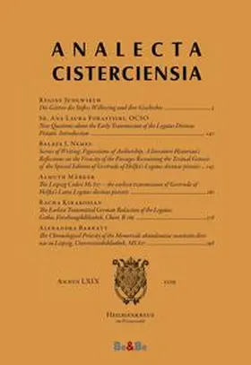 Schachenmayr |  Analecta Cisterciensia 69 (2019) | Buch |  Sack Fachmedien
