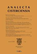 Schachenmayr |  Analecta Cisterciensia 69 (2019) | Buch |  Sack Fachmedien