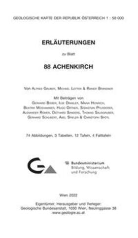 Gruber / Lotter / Brandner |  Erläuterungen zu Blatt 88 Achenkirch | Buch |  Sack Fachmedien