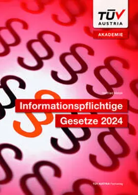Matzik |  Informationspflichtige Gesetze 2024 | Buch |  Sack Fachmedien