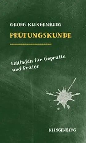 Klingenberg |  Prüfungskunde | eBook | Sack Fachmedien