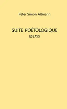 Altmann |  Suite poétologique | Buch |  Sack Fachmedien
