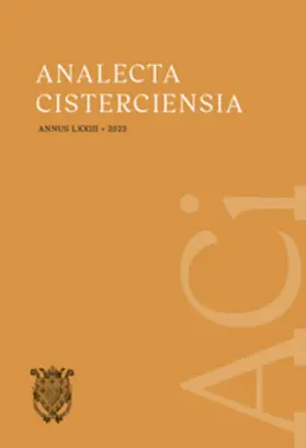 Maurer OCist / Tomann OCist / Breitenstein |  Analecta Cisterciensia 73 (2023) | Buch |  Sack Fachmedien