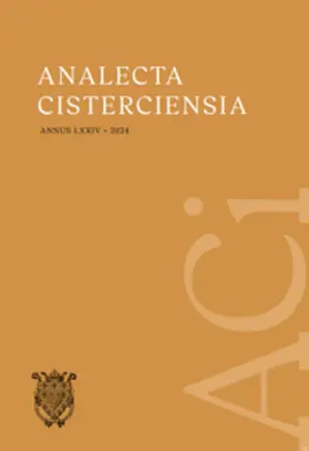 Maurer O.Cist. / Tomann O.Cist / Breitenstein |  Analecta Cisterciensia / Analecta Cisterciensia 74 (2024) | Buch |  Sack Fachmedien