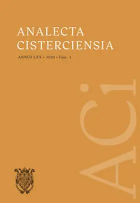 Tomann / Hamm / Breitenstein |  Analecta Cisterciensia 70 (2020) - Band 1/2 (Fasc. 1) | Buch |  Sack Fachmedien