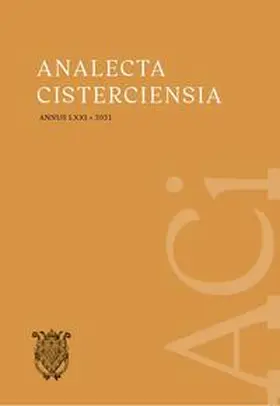 Werz / Hamm / Toman |  Analecta Cisterciensia 71 (2021) | Buch |  Sack Fachmedien