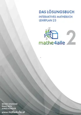Schedler / Roth / Ginzinger |  mathe4alle 2 AB Lösungsbuch | Buch |  Sack Fachmedien