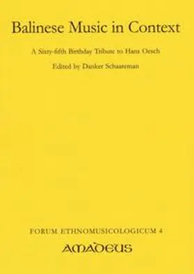 Schaareman |  Balinese Music in Context | Buch |  Sack Fachmedien