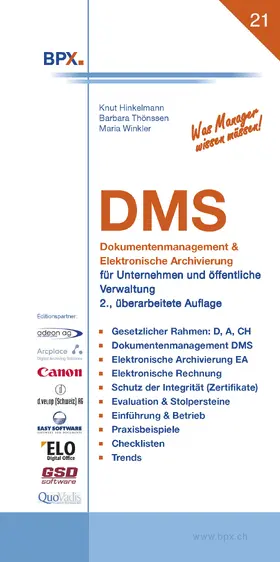 Hinkelmann |  DMS | eBook | Sack Fachmedien