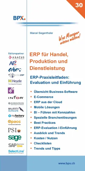 Siegenthaler |  ERP für Handel, Produktion und Dienstleistung | eBook | Sack Fachmedien