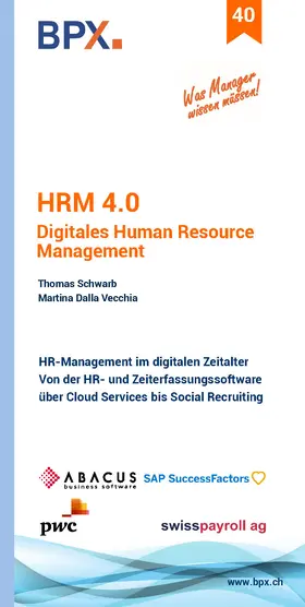 Schwarb / BPX |  HRM 4.0 - Digitales Human Resource Management | eBook | Sack Fachmedien