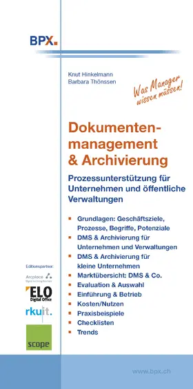 Hinkelmann |  Dokumentenmanagement & Archivierung | eBook | Sack Fachmedien