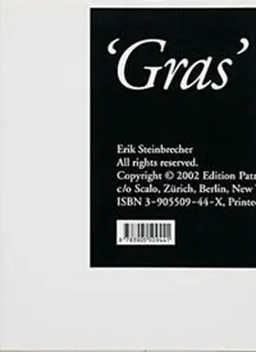 Steinbrecher |  Gras | Buch |  Sack Fachmedien