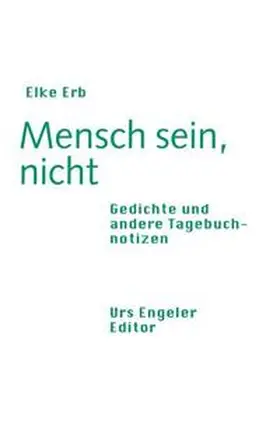 Erb |  Mensch sein, nicht | Buch |  Sack Fachmedien