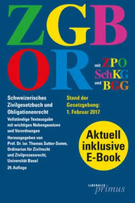 Sutter-Somm |  ZGB/OR | Buch |  Sack Fachmedien