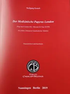 Kosack |  Der Medizinische Papyrus London | Buch |  Sack Fachmedien