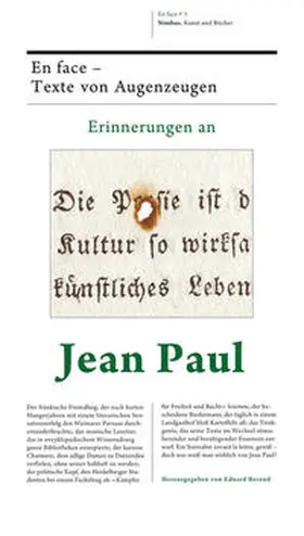 Berend |  Erinnerungen an Jean Paul | Buch |  Sack Fachmedien