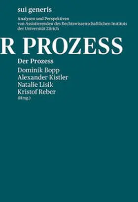 Bopp / Dalla Palma / Diethelm |  Der Prozess | Buch |  Sack Fachmedien