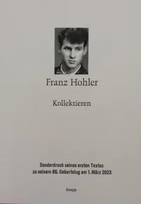 Hohler |  Kollektieren | Buch |  Sack Fachmedien
