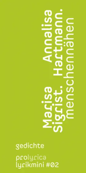 Sigrist / PRO LYRICA / Hartmann |  menschennähen | Buch |  Sack Fachmedien