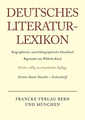 Kosch | Davidis - Eichendorff | Buch | 978-3-907820-03-2 | sack.de