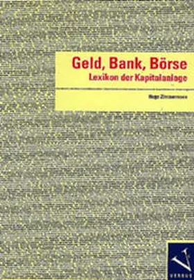 Zimmermann |  Geld, Bank, Börse | Buch |  Sack Fachmedien