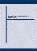Vincenzini |  Complete set of CONGRESS of CIMTEC 2012 | Buch |  Sack Fachmedien