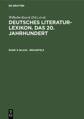 Hagestedt / Kosch |  Blaas - Braunfels | Buch |  Sack Fachmedien