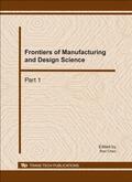 Chen |  Frontiers of Manufacturing and Design Science | Sonstiges |  Sack Fachmedien