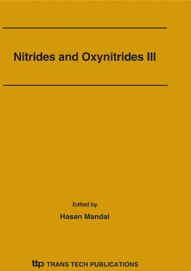 Mandal |  Nitrides and Oxynitrides III | Sonstiges |  Sack Fachmedien