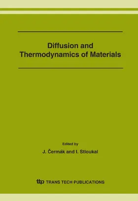 Cerm?k / Stloukal |  Diffusion and Thermodynamics of Materials | Sonstiges |  Sack Fachmedien