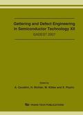 Cavallini / Richter / Kittler |  Gettering and Defect Engineering in Semiconductor Technology XII | Sonstiges |  Sack Fachmedien