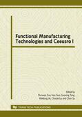 Zuo / Guo / Tang |  Functional Manufacturing Technologies and Ceeusro I | Sonstiges |  Sack Fachmedien