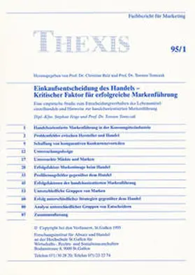 Feige / Tomczak / Belz |  Einkaufsentscheidungen des Handels - Kritischer Faktor für erfolgreiche Markenführung | Buch |  Sack Fachmedien