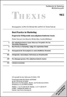 Tomczak / Reinecke / Karg |  Best Practice in Marketing | Buch |  Sack Fachmedien