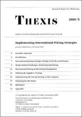 Belz / Mühlmeyer | Implementing International Pricing Strategies | Buch | 978-3-908545-59-0 | sack.de