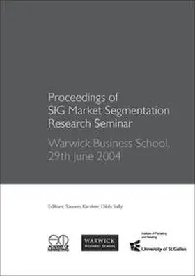 Sausen / Dibb |  Proceedings of SIG Market Segmentation Research Seminar | Buch |  Sack Fachmedien