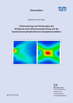 Kindsmüller |  Untersuchung und Vorhersage des Einflusses einer Blechvorumformung auf die Kantenrissempfindlichkeit bei Dualphasenstählen | Buch |  Sack Fachmedien