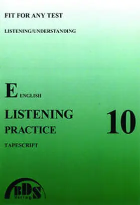 Schnell / Reichelt |  Listening practice 10 Tapescript | Buch |  Sack Fachmedien
