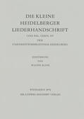  Die kleine Heidelberger Liederhandschrift | Buch |  Sack Fachmedien
