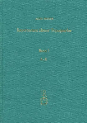Fauser |  Repertorium älterer Topographie | Buch |  Sack Fachmedien