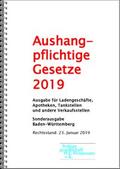 Verlagsgesellschaft W.E. Weinmann e.K. |  Aushangpflichtige Gesetze 2021 | Buch |  Sack Fachmedien