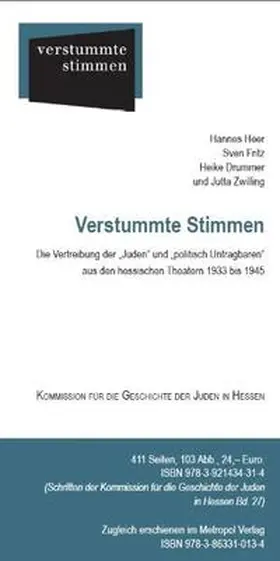 Heer / Fritz / Drummer |  Verstummte Stimmen | Buch |  Sack Fachmedien