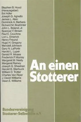 Hood |  An einen Stotterer | Buch |  Sack Fachmedien