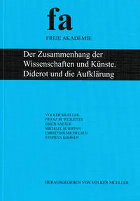 Mueller / Wuketits / Schippan |  Der Zusammenhang der Wissenschaften und Künste. Diderot und die Aufklärung | Buch |  Sack Fachmedien