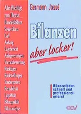 Jossé | Bilanzen, aber locker! | Buch | 978-3-923930-29-6 | www.sack.de