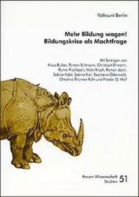 Kebir / Thürmer-Rohr / Wolf |  Mehr Bildung wagen! | Buch |  Sack Fachmedien