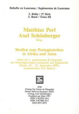 Perl / Schönberger |  Studien zum Portugiesischen in Afrika und Asien | Buch |  Sack Fachmedien